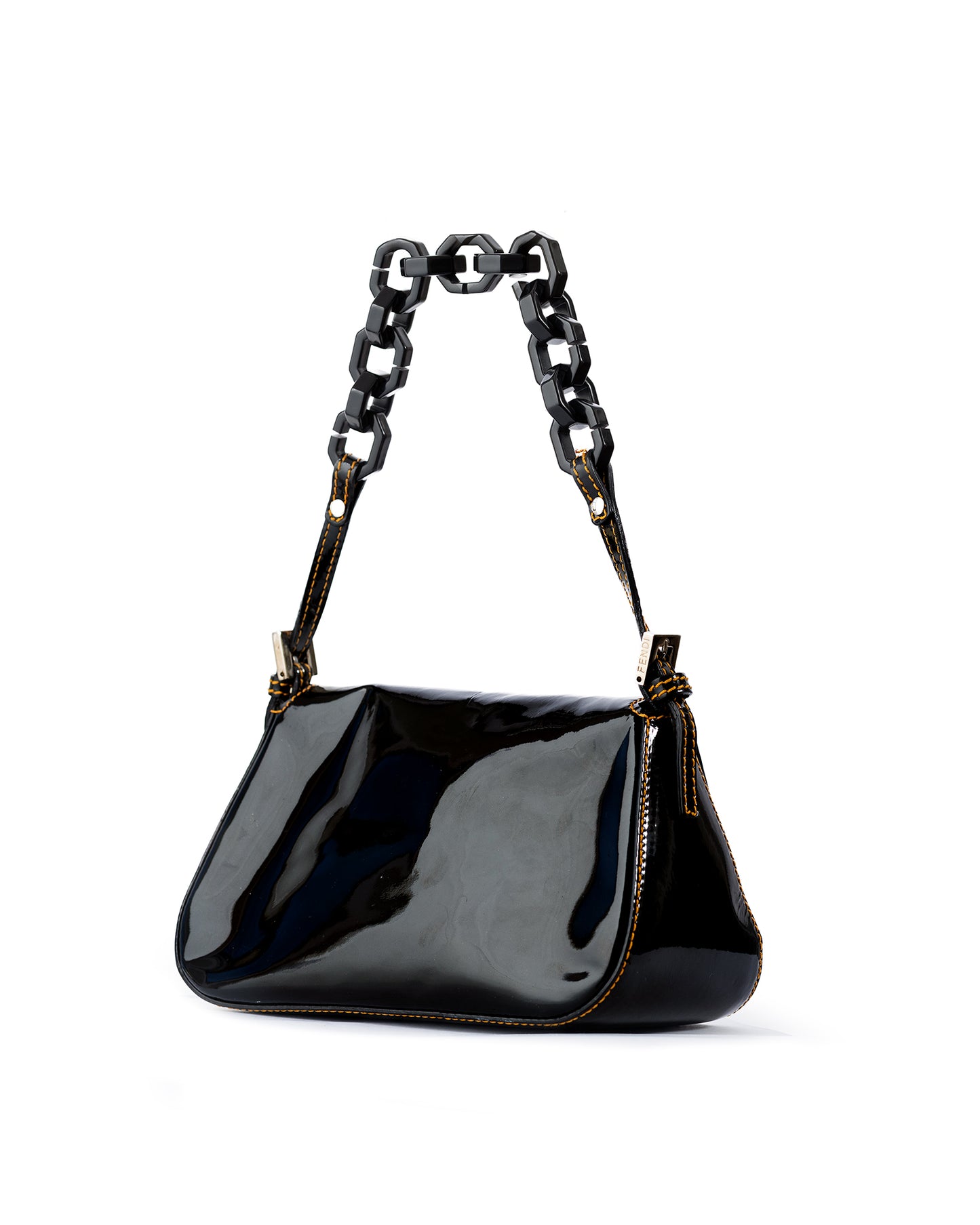 Fendi Patent Leather Baguette