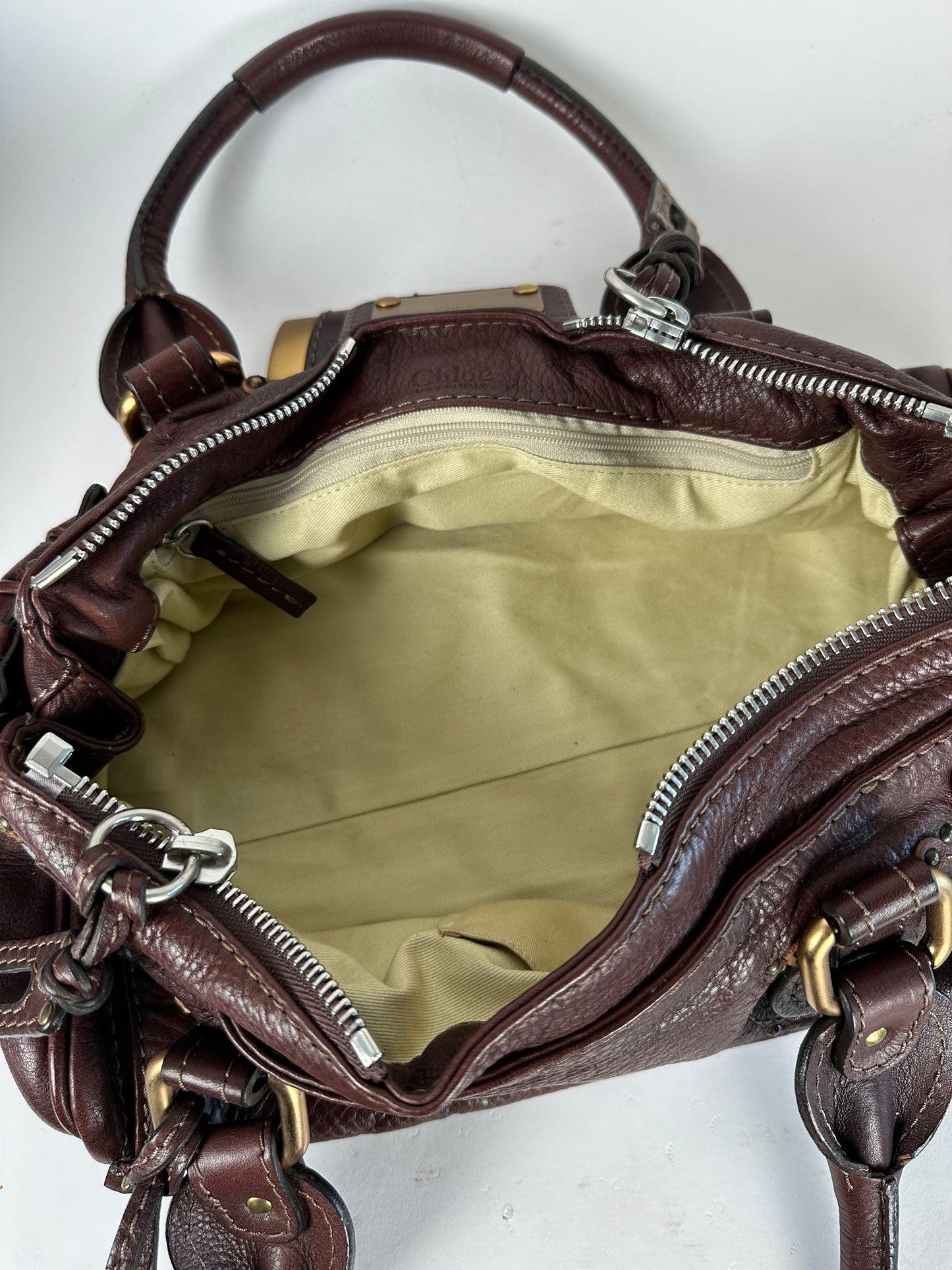 Chloe Paddington Leather Boston Bag