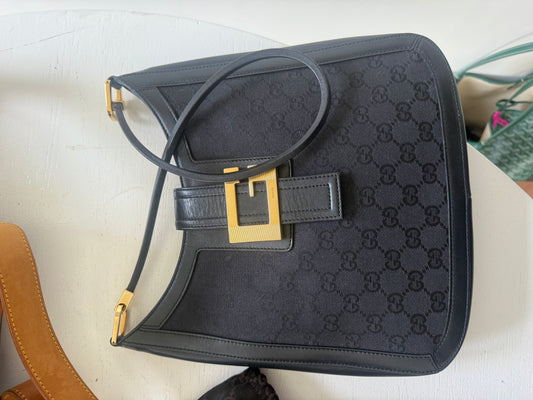 Gucci G Black Shoulder Bag 06
