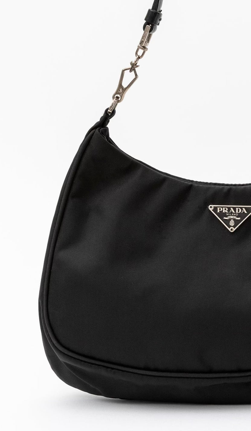 Prada Nylon Cleo Shoulder Bag