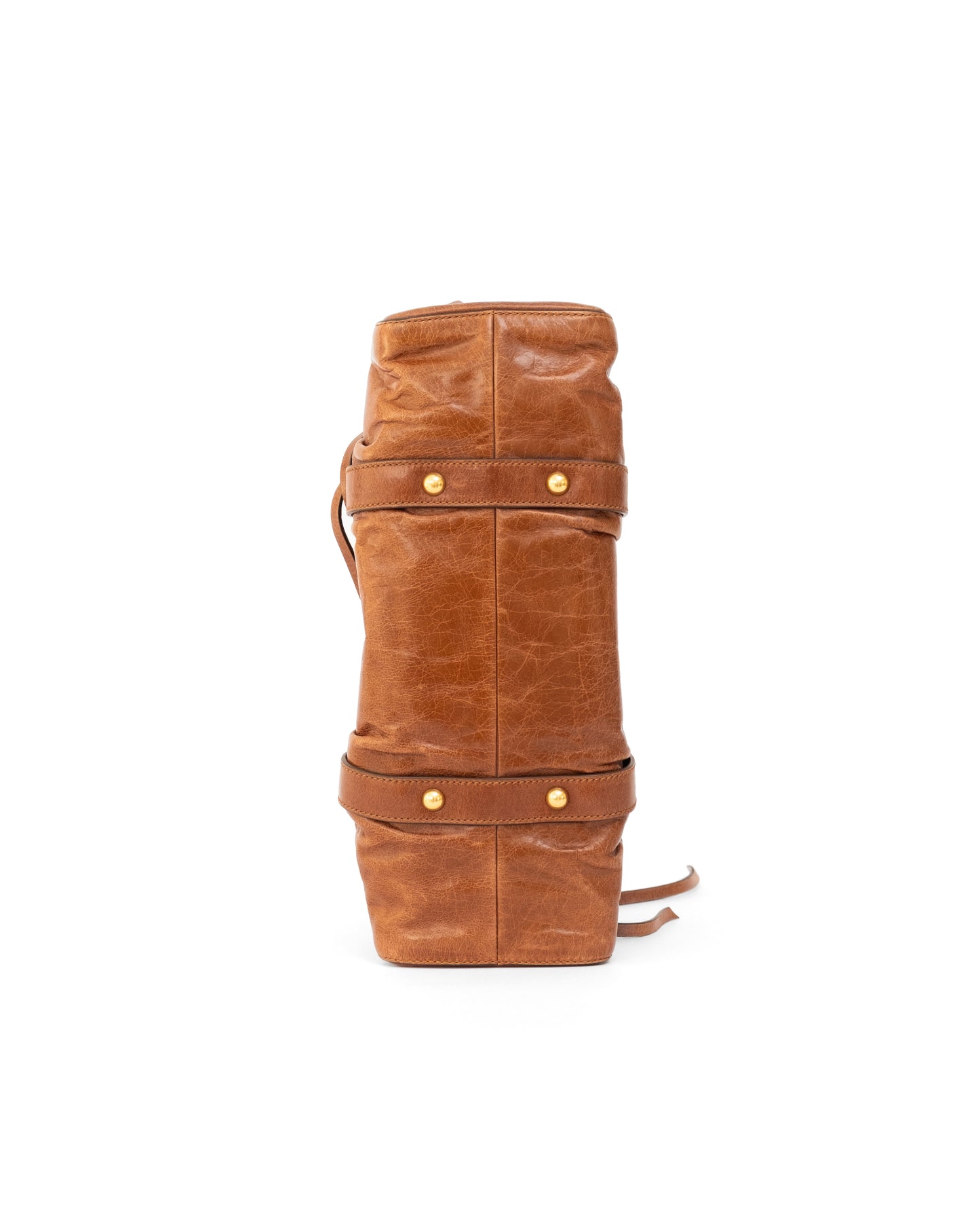 Miu Miu Brown Leather Vitello Bag
