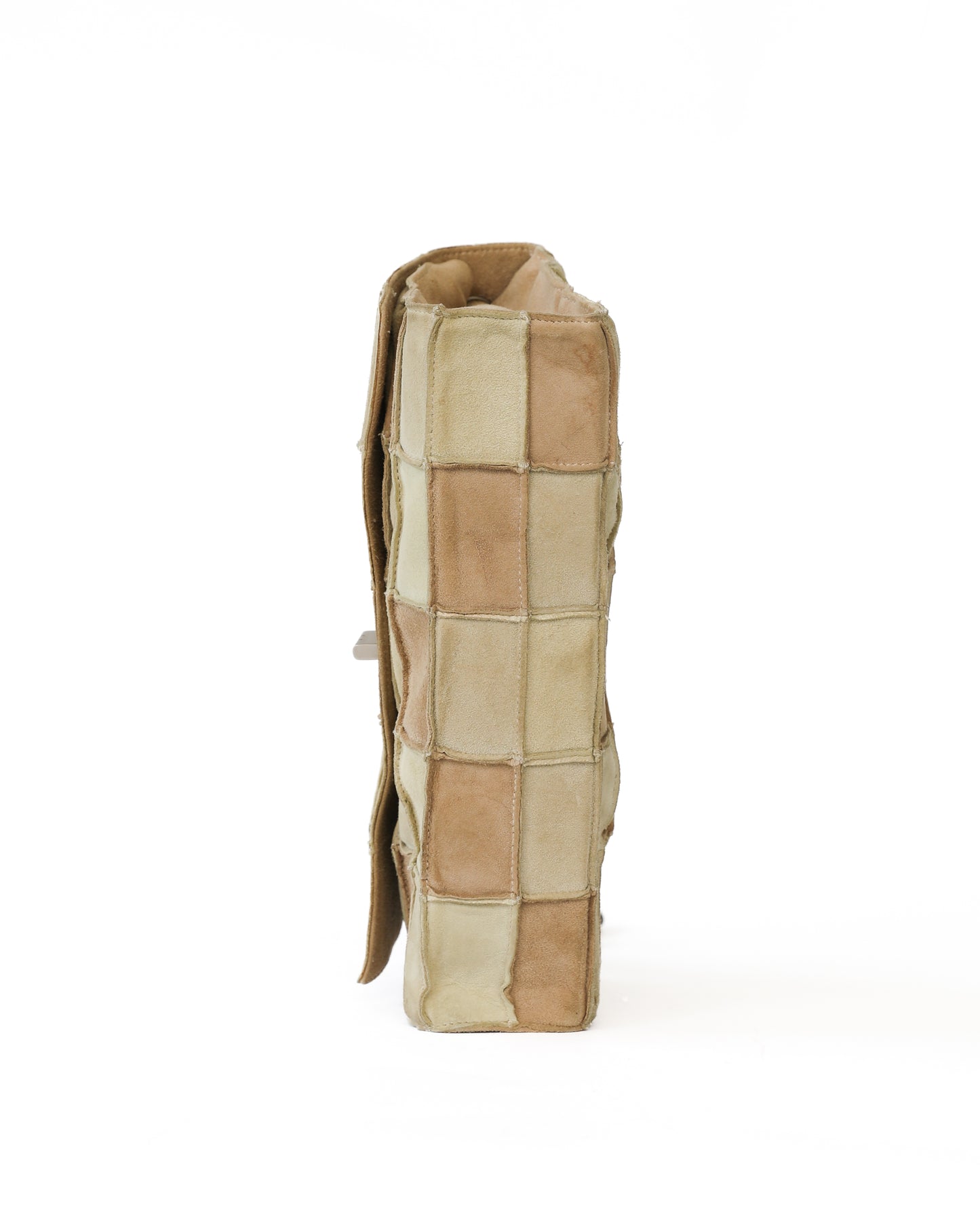 Chanel Beige Suede Patchwork 2.55 Reissue Flap Bag