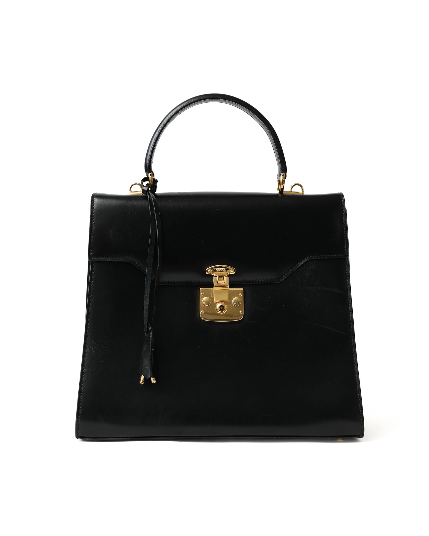 Gucci Black Lady Lock Top Handle Bag