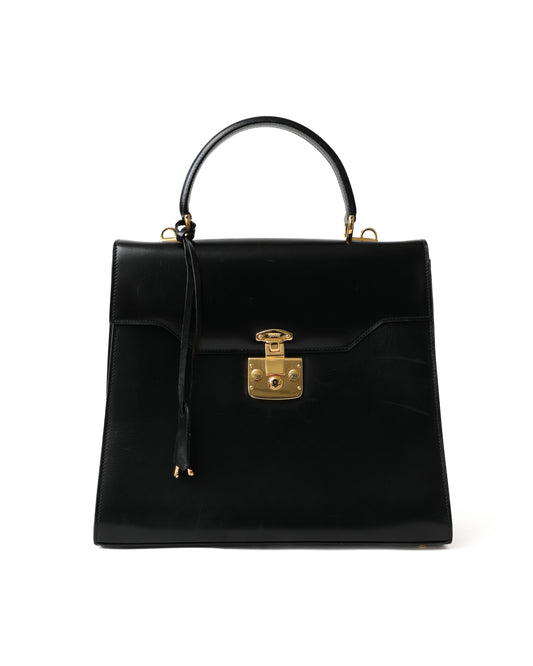 Gucci Black Lady Lock Top Handle Bag