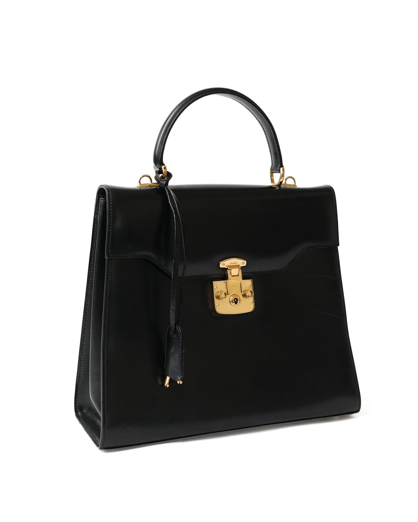 Gucci Black Lady Lock Top Handle Bag