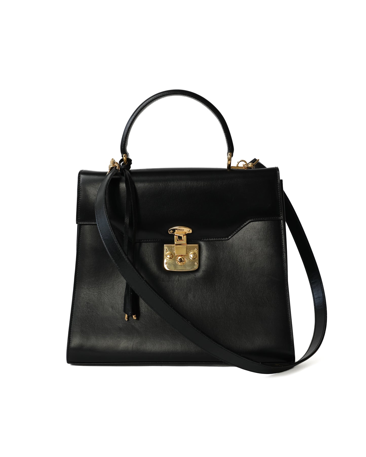 Gucci Black Lady Lock Top Handle Bag