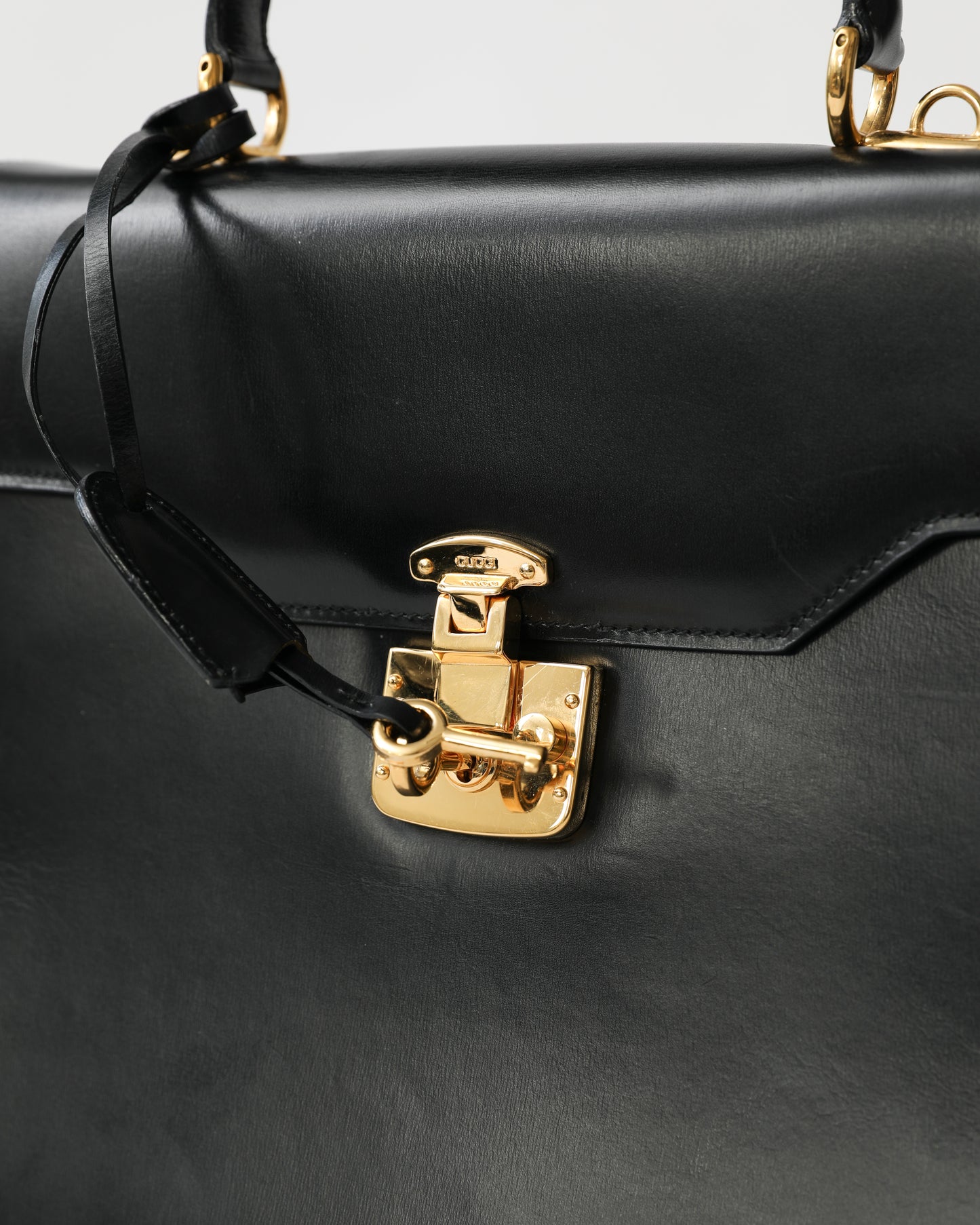 Gucci Black Lady Lock Top Handle Bag