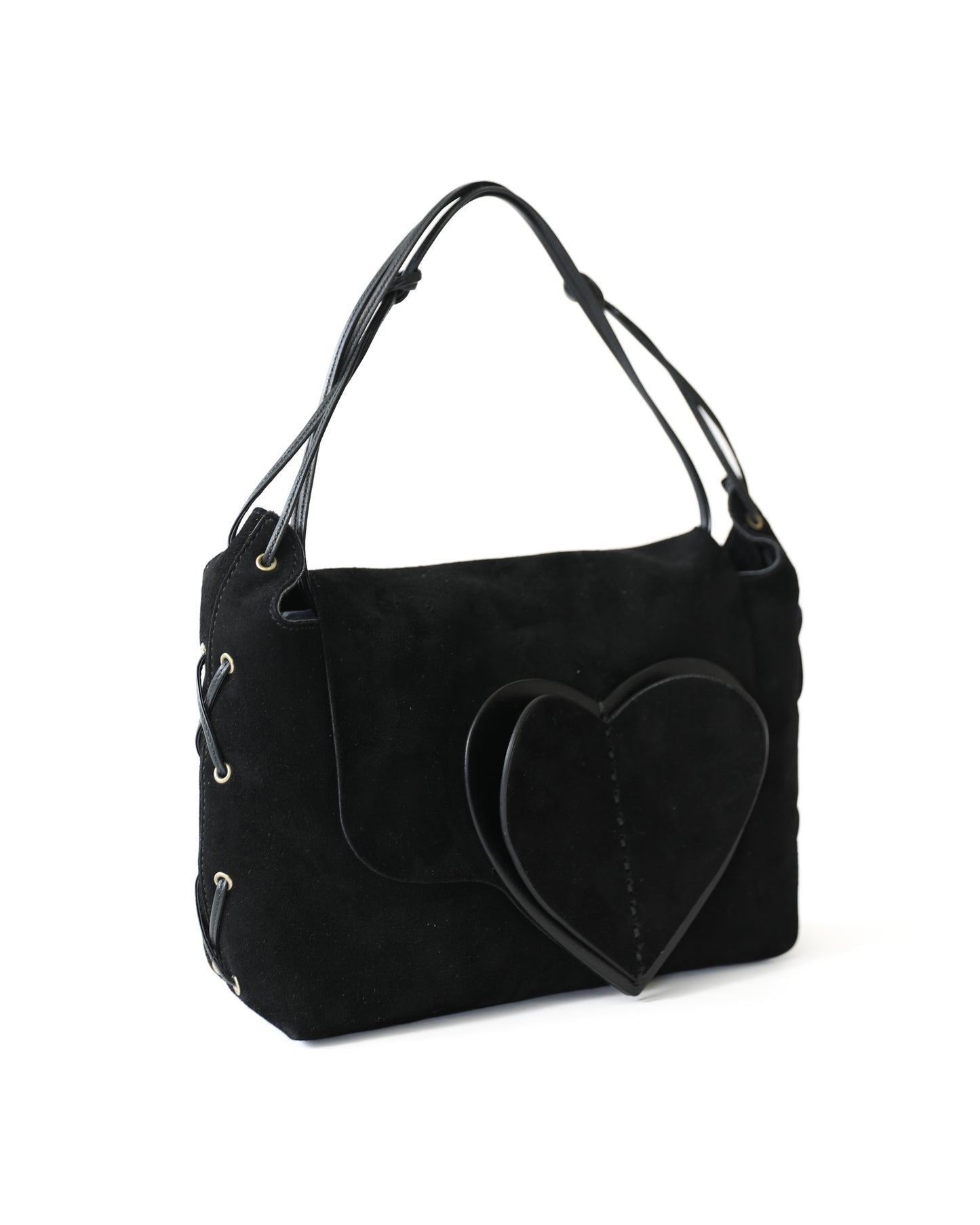 Gucci Suede Black Heart Bag