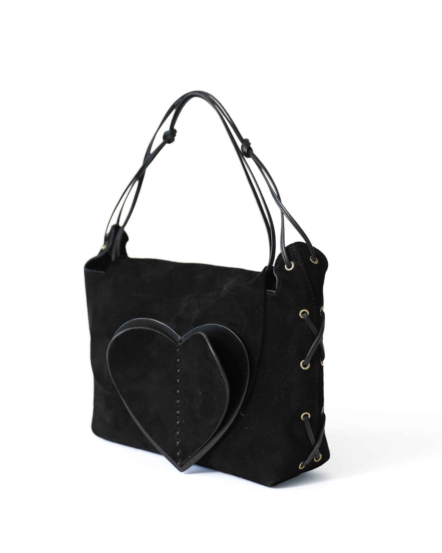 Gucci Suede Black Heart Bag