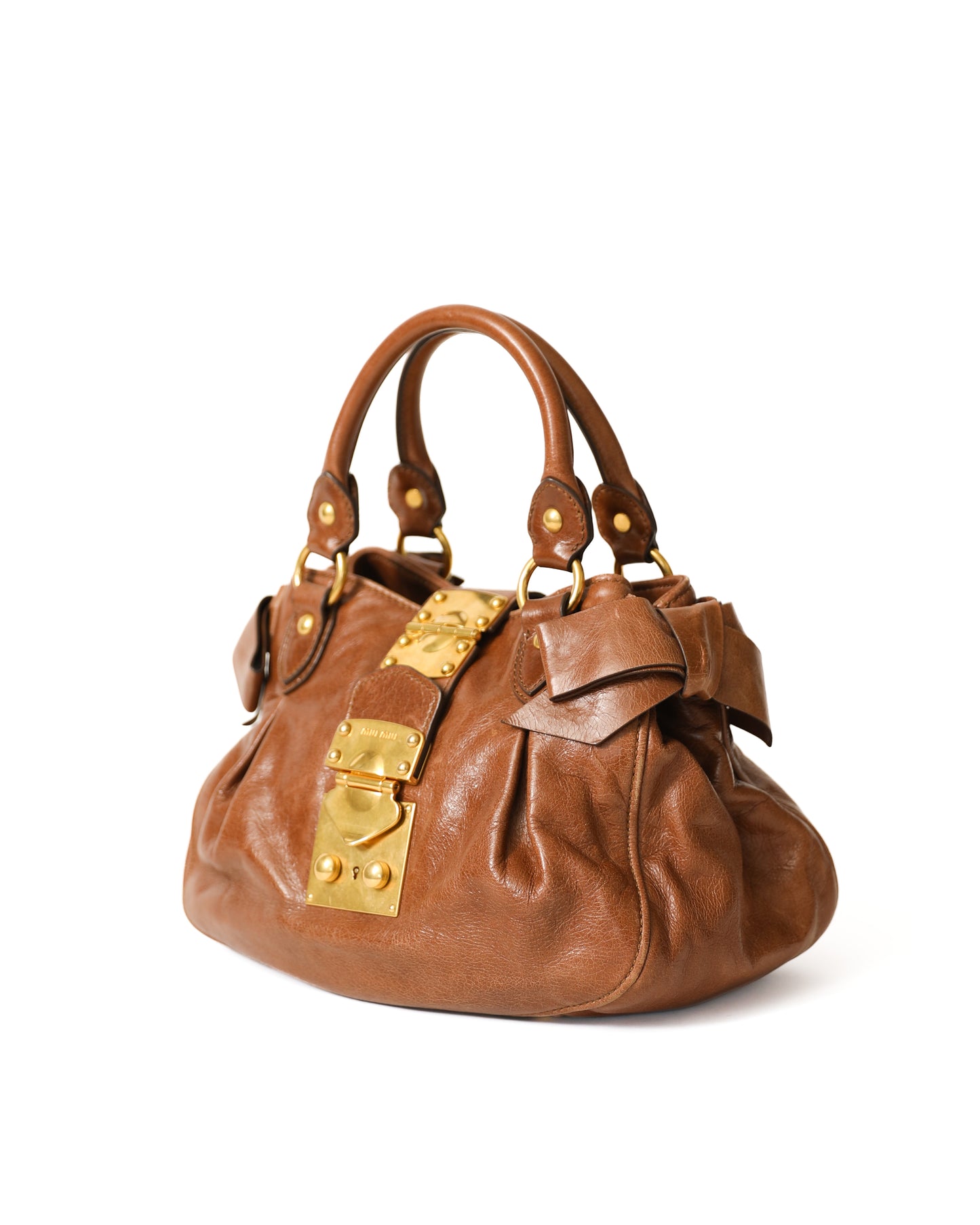 Miu Miu Brown Leather Bag with Strap