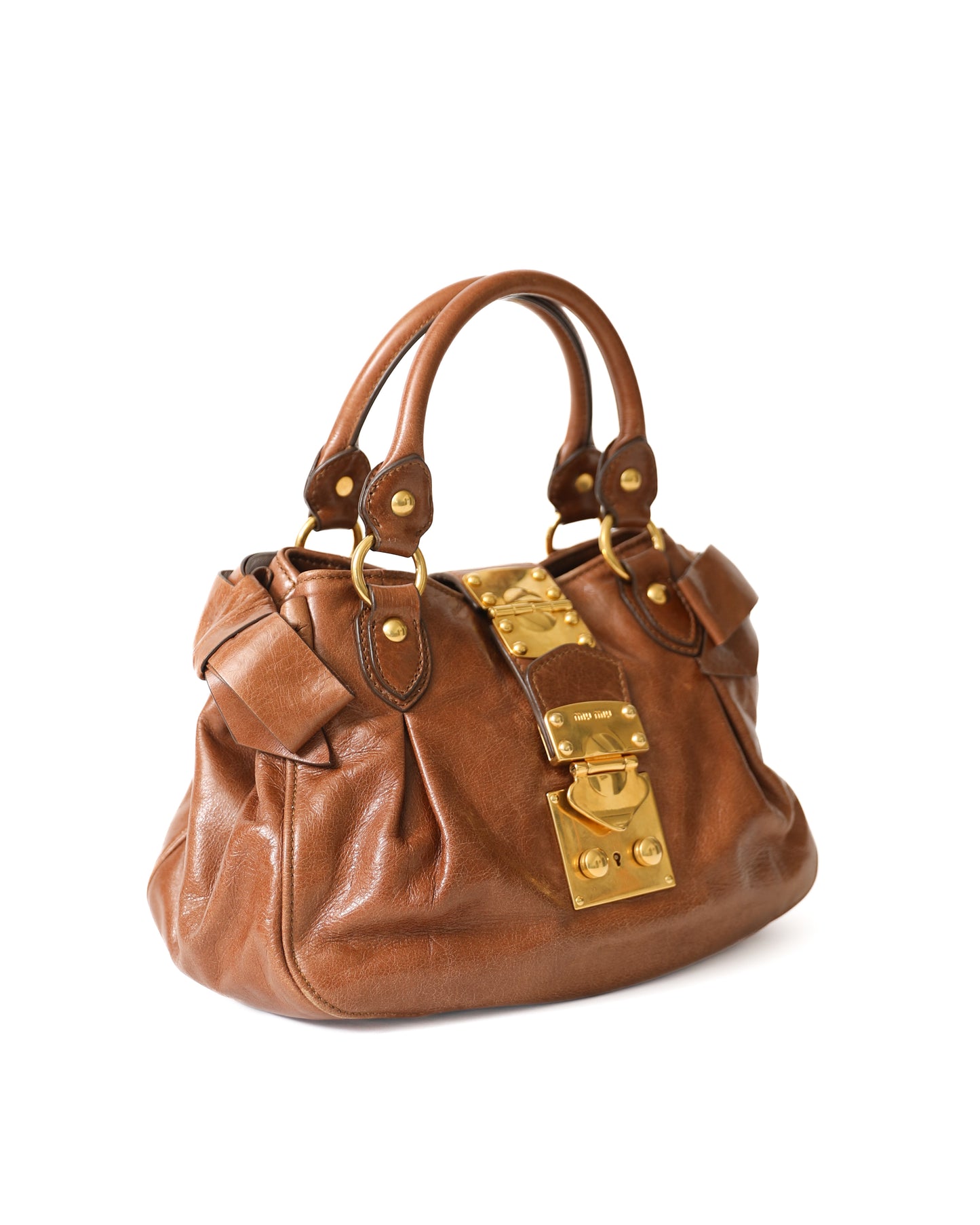 Miu Miu Brown Leather Bag with Strap