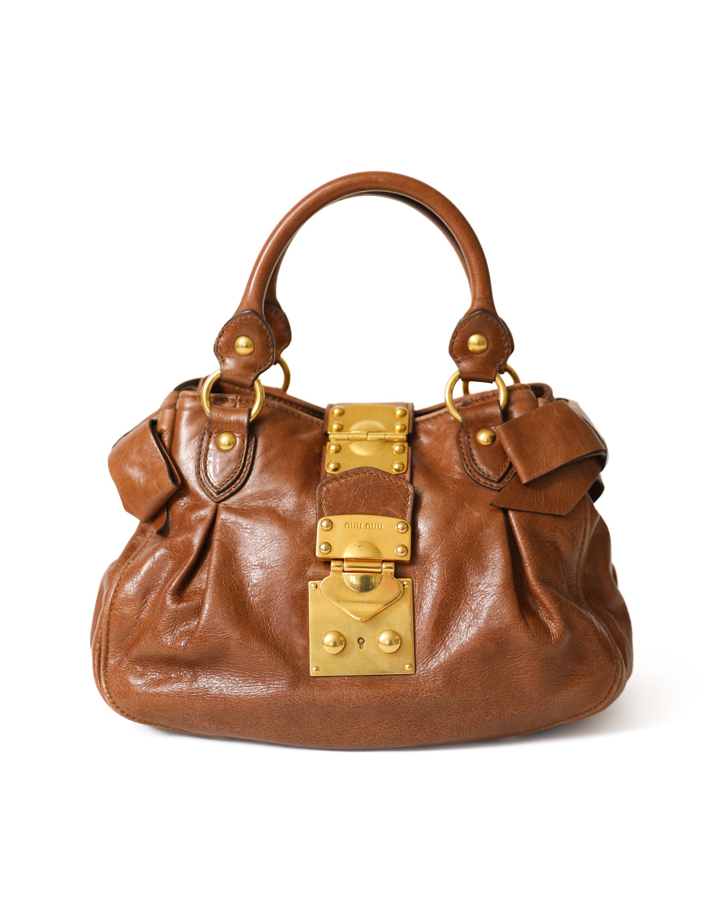Miu Miu Brown Leather Bag with Strap