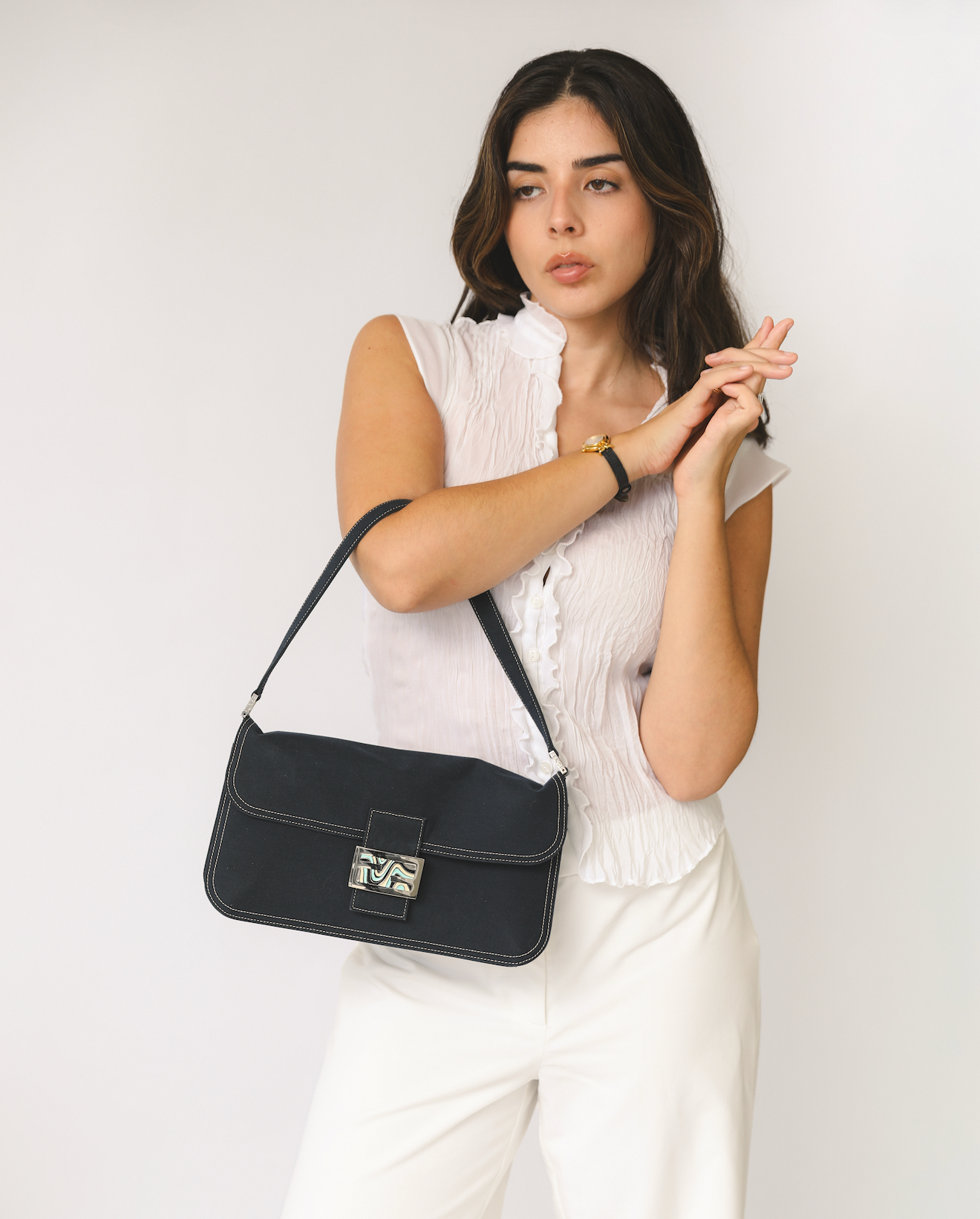 Fendi Denim Baguette