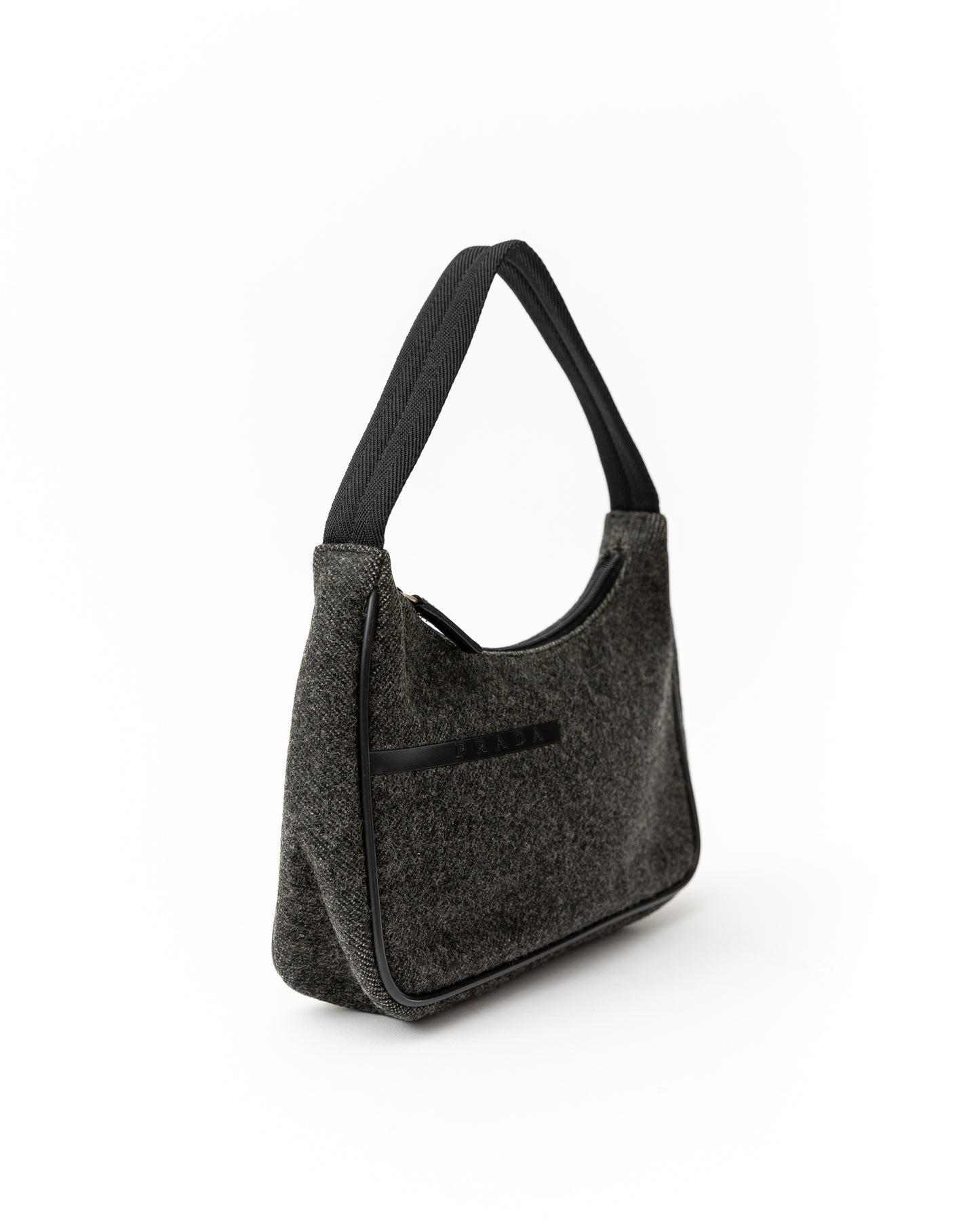 Prada Wool Shoulder Bag