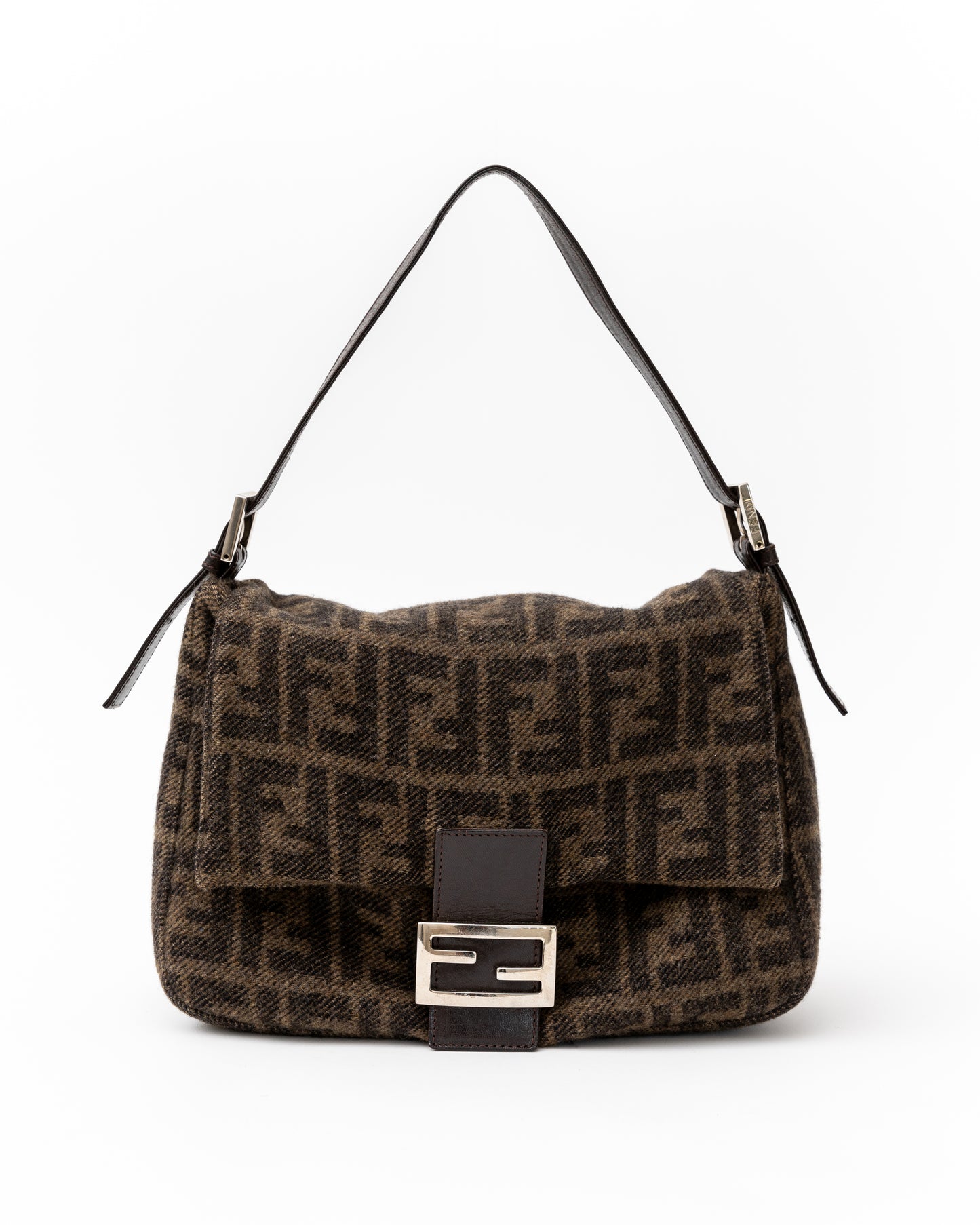 Fendi Zucca Wool Baguette