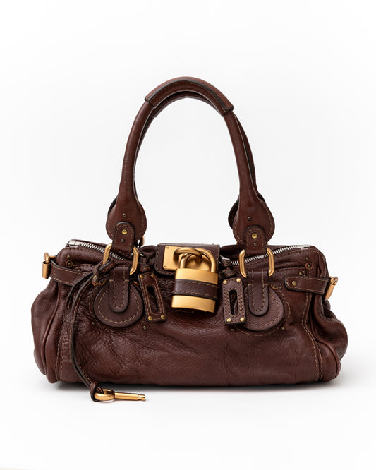 Chloe Paddington Leather Boston Bag