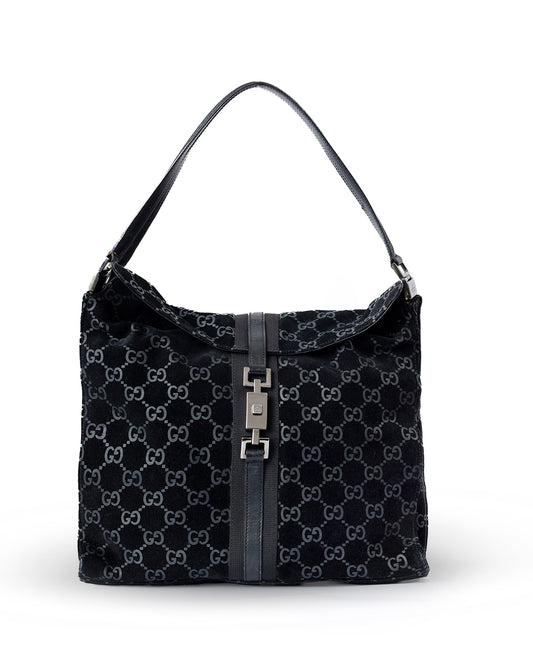 Gucci Suede Black Jackie Bag