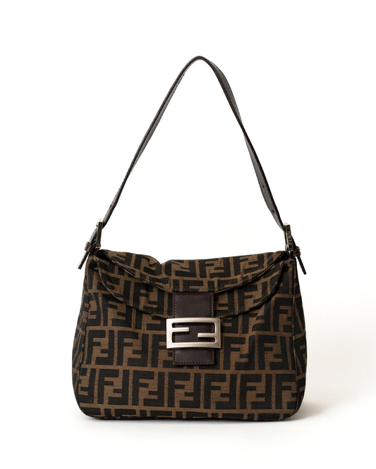 Fendi Zucca Double Flap Bag