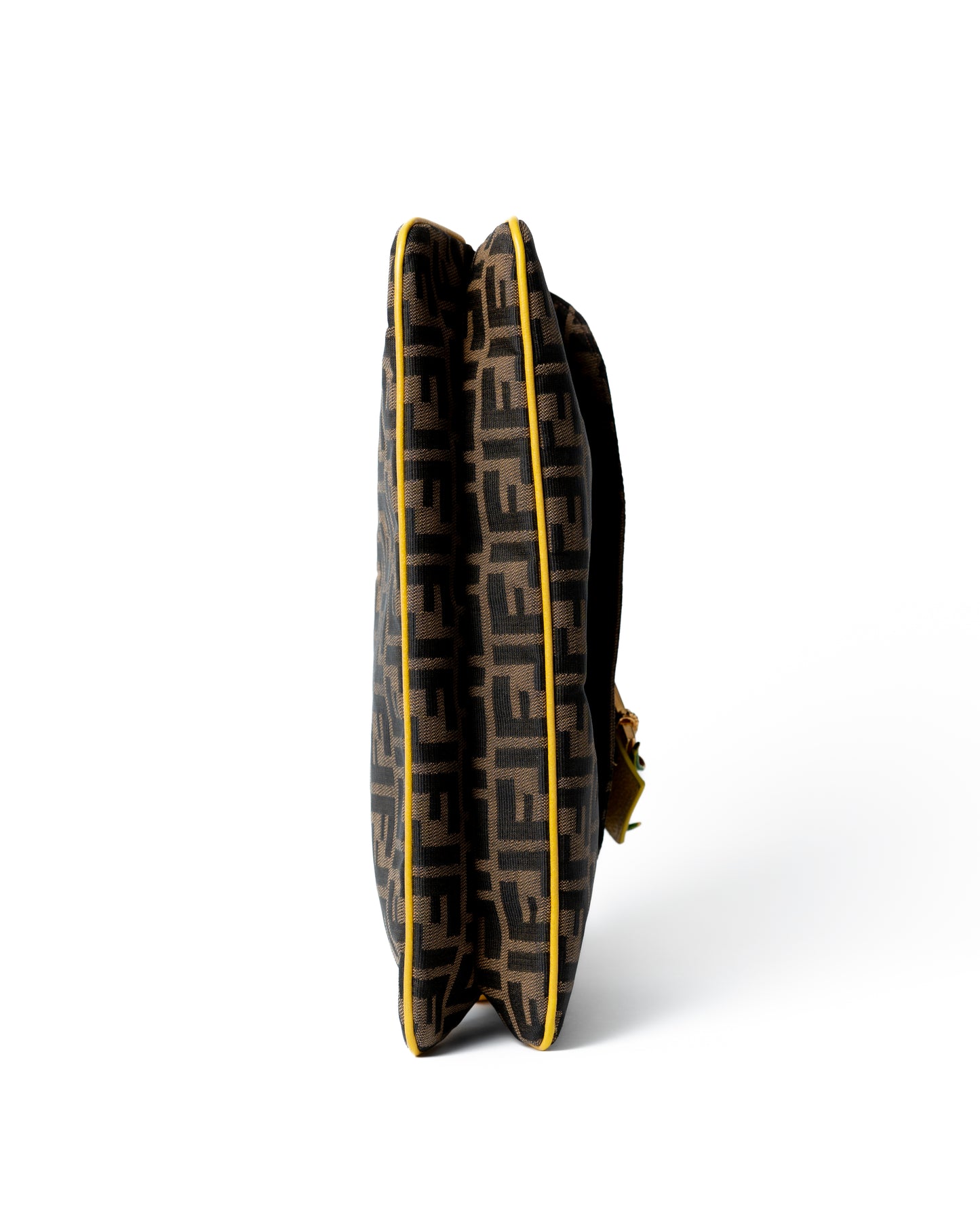 Fendi Zucca Flower Double Flap GHW