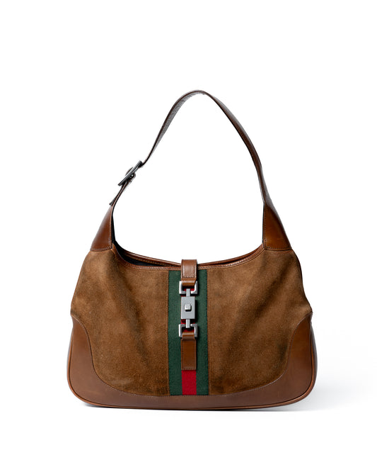 Gucci Suede Jackie Shoulder Bag