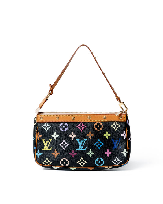 Louis Vuitton Monogram Multicolor Pochette GHW