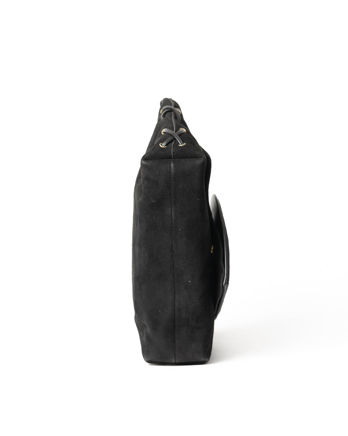 Gucci Black Suede Heart Bag GHW