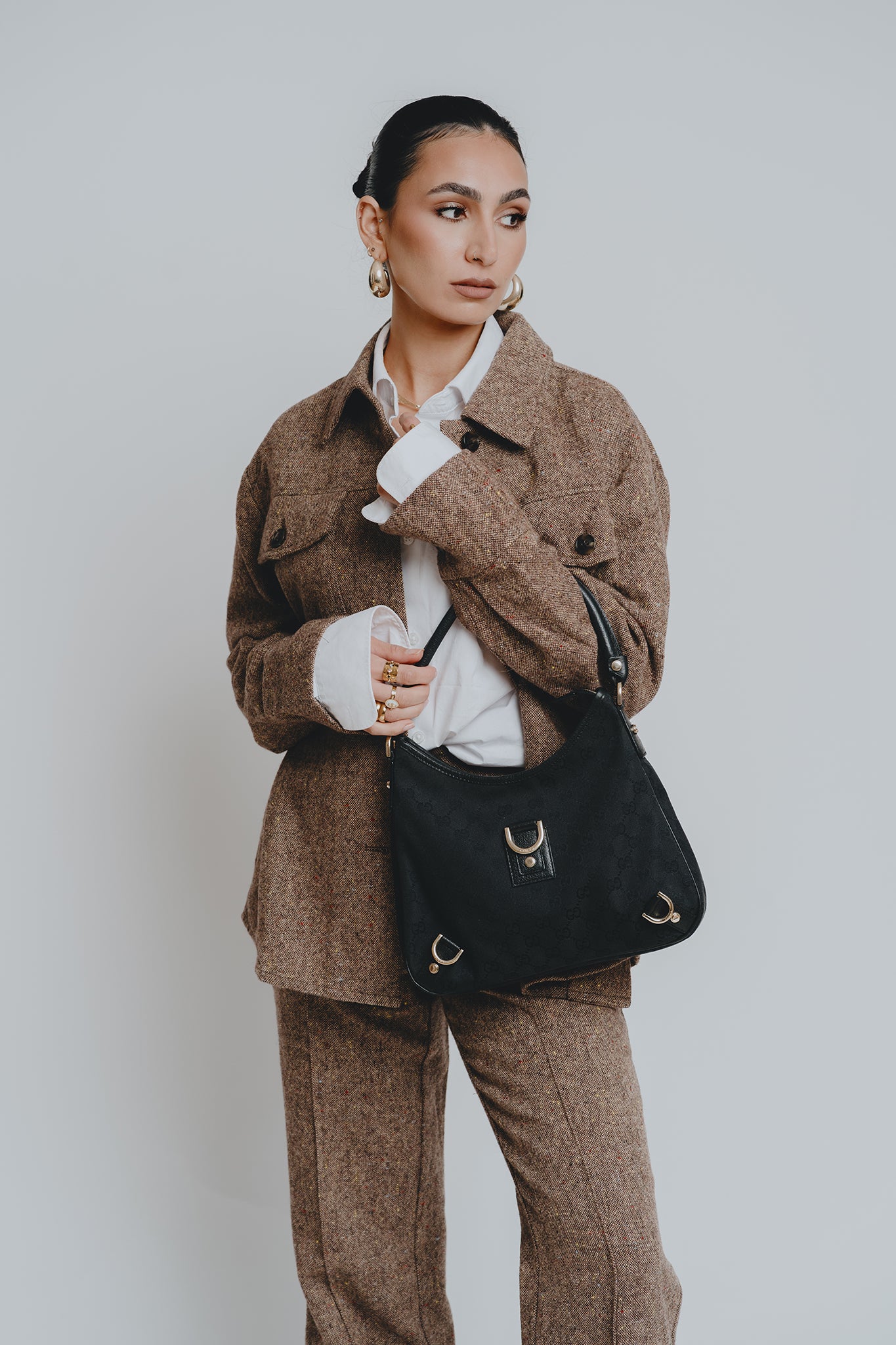 Gucci Black Abbey Shoulder Bag GHW