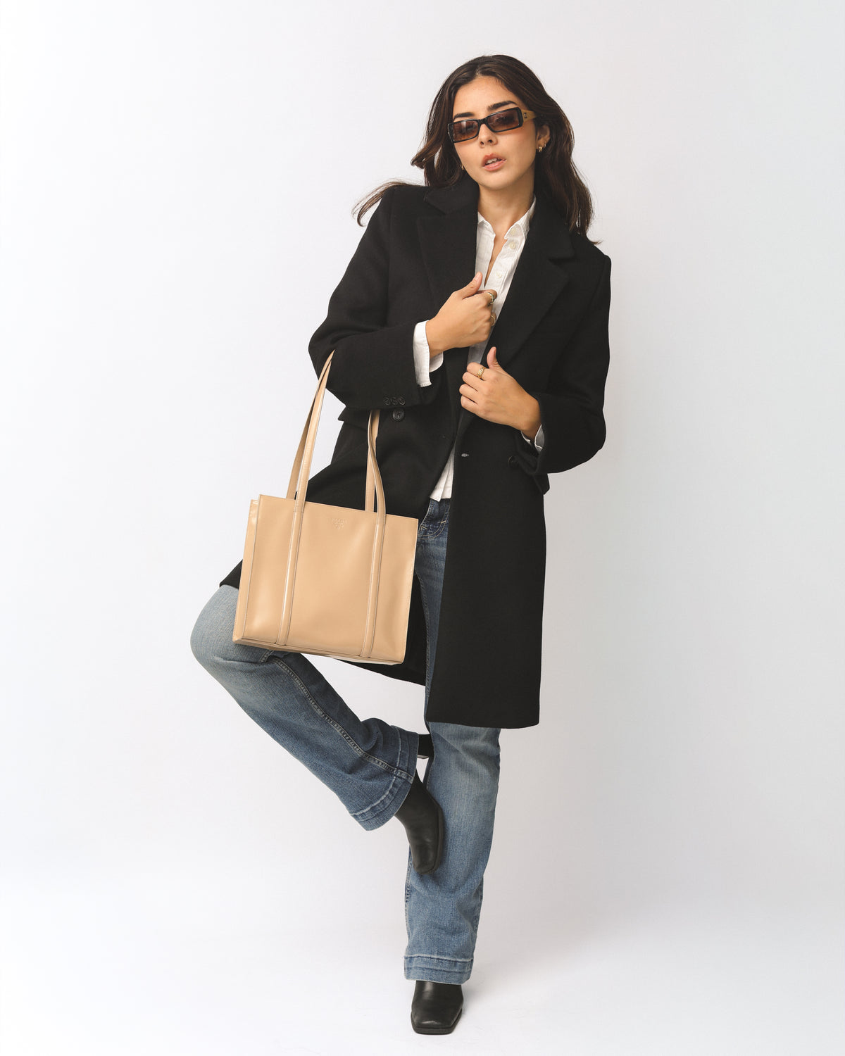 Prada Tan Leather Tote Bag