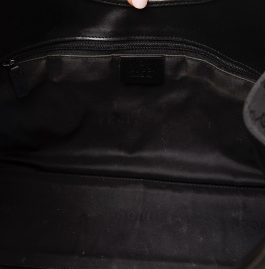 Gucci Black GG Canvas Jackie Bag