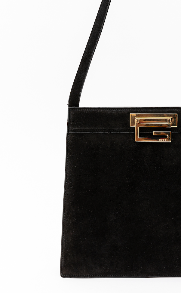 Gucci Suede Shoulder Bag
