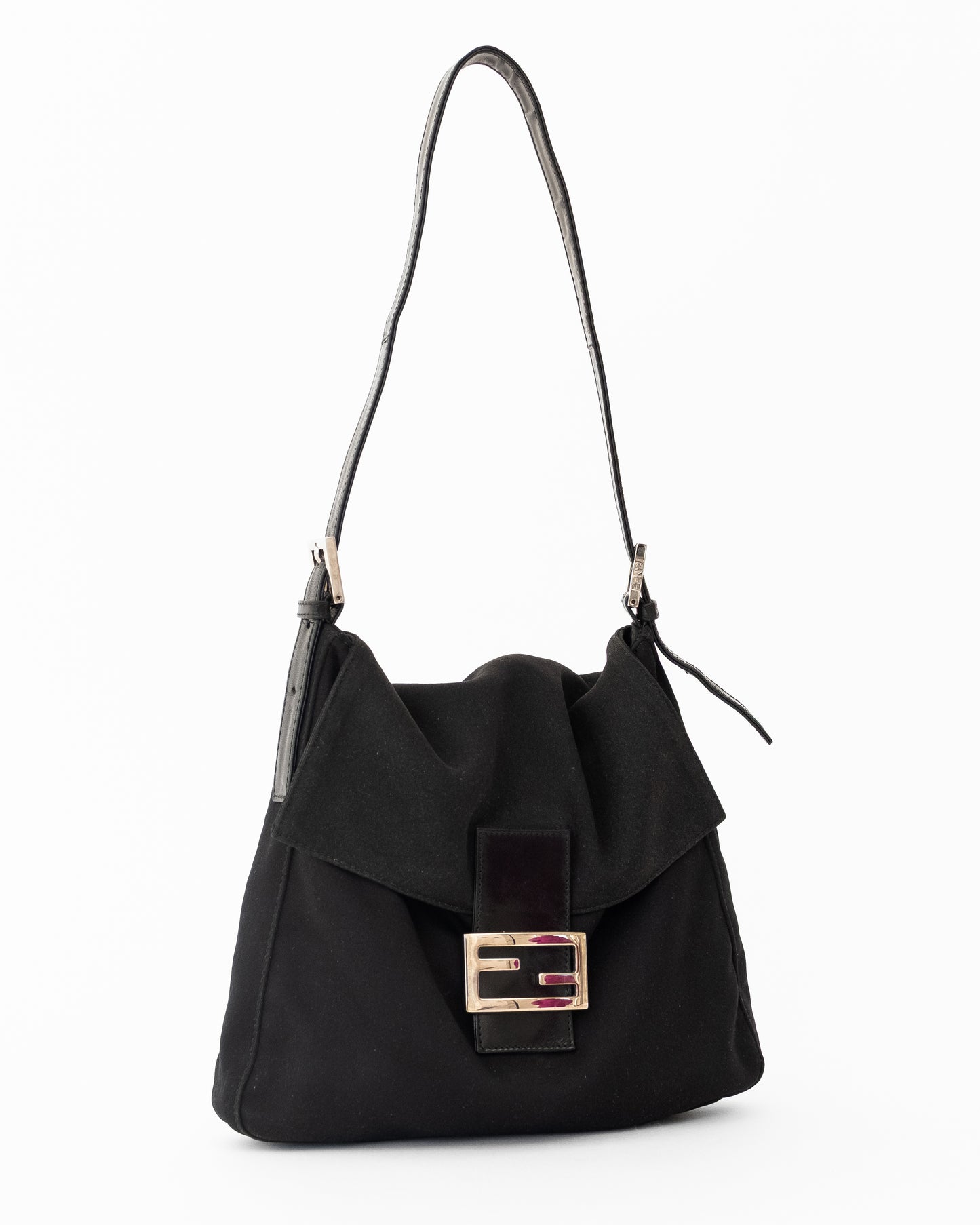 Fendi Nylon Black Mama Baguette
