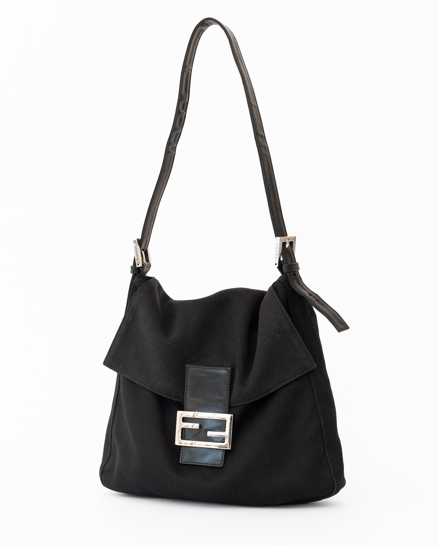Fendi Nylon Black Mama Baguette