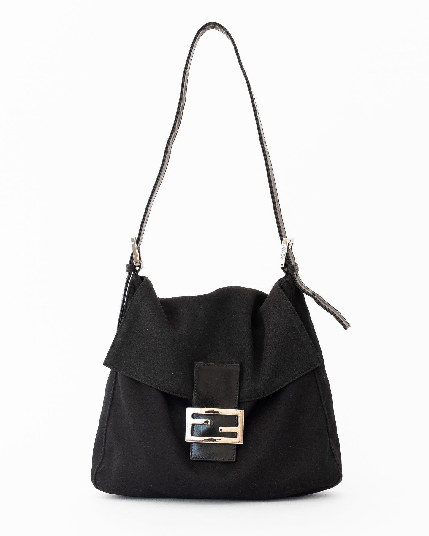Fendi Nylon Black Mama Baguette