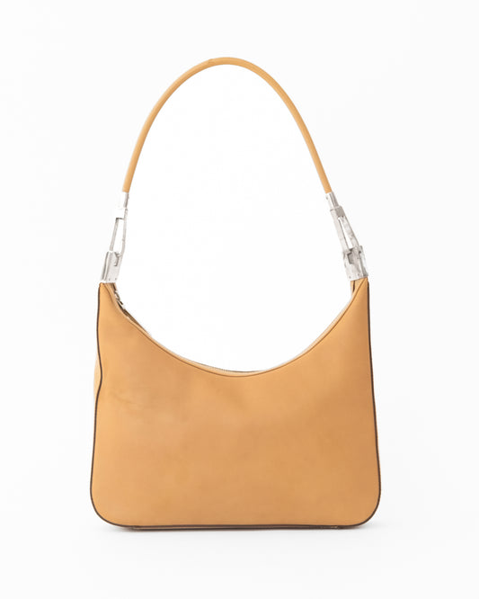 Gucci Tan Leather Hook Bag