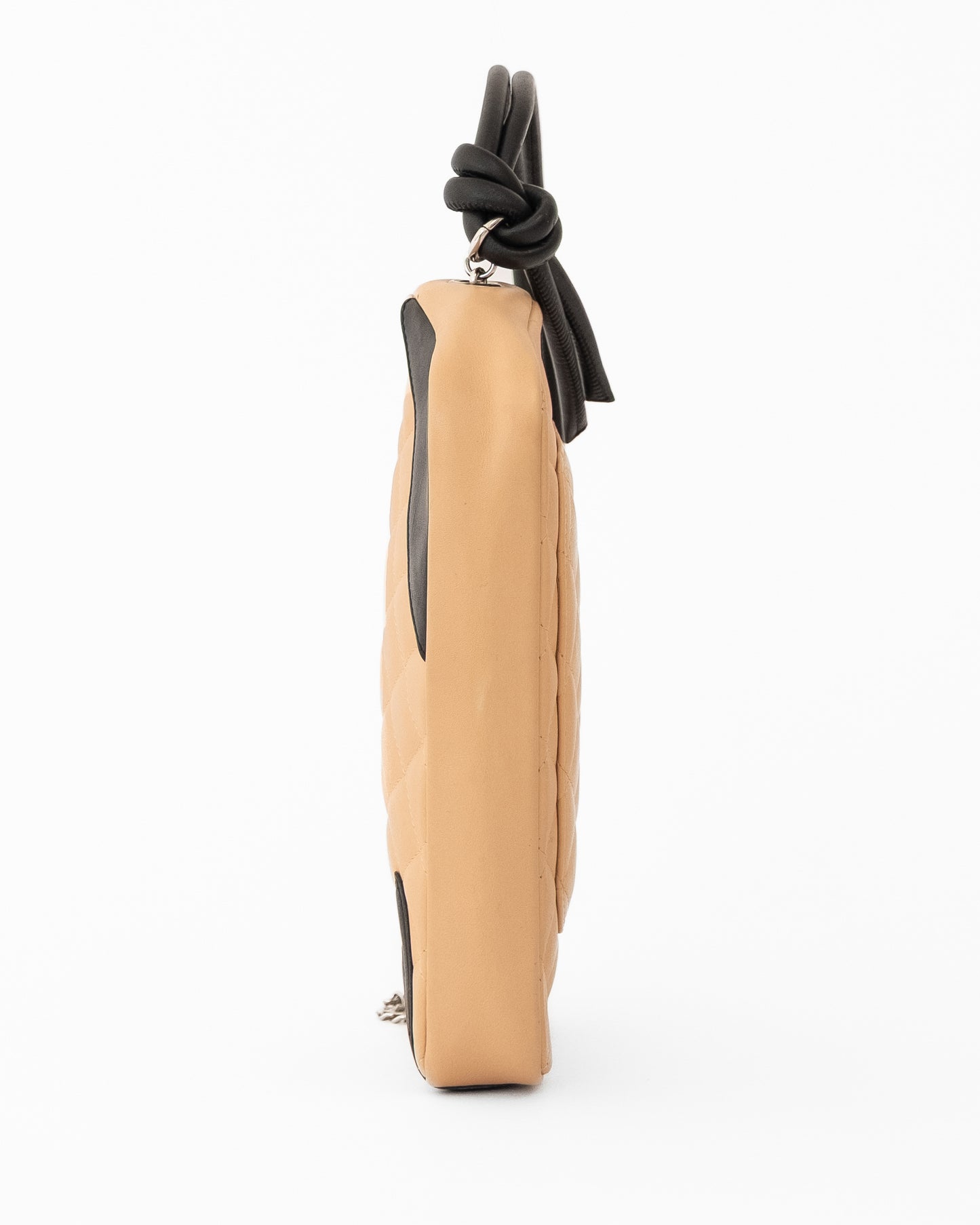 Chanel Cambon Quilted Tan Pochette