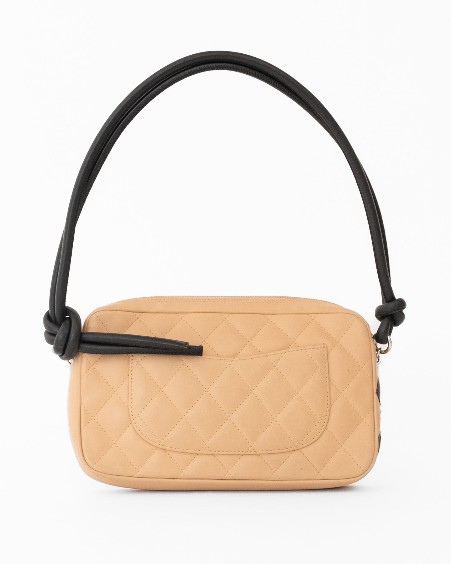 Chanel Cambon Quilted Tan Pochette