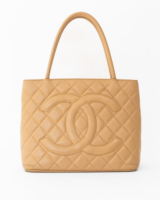 Chanel Medallion Leather Tote Bag