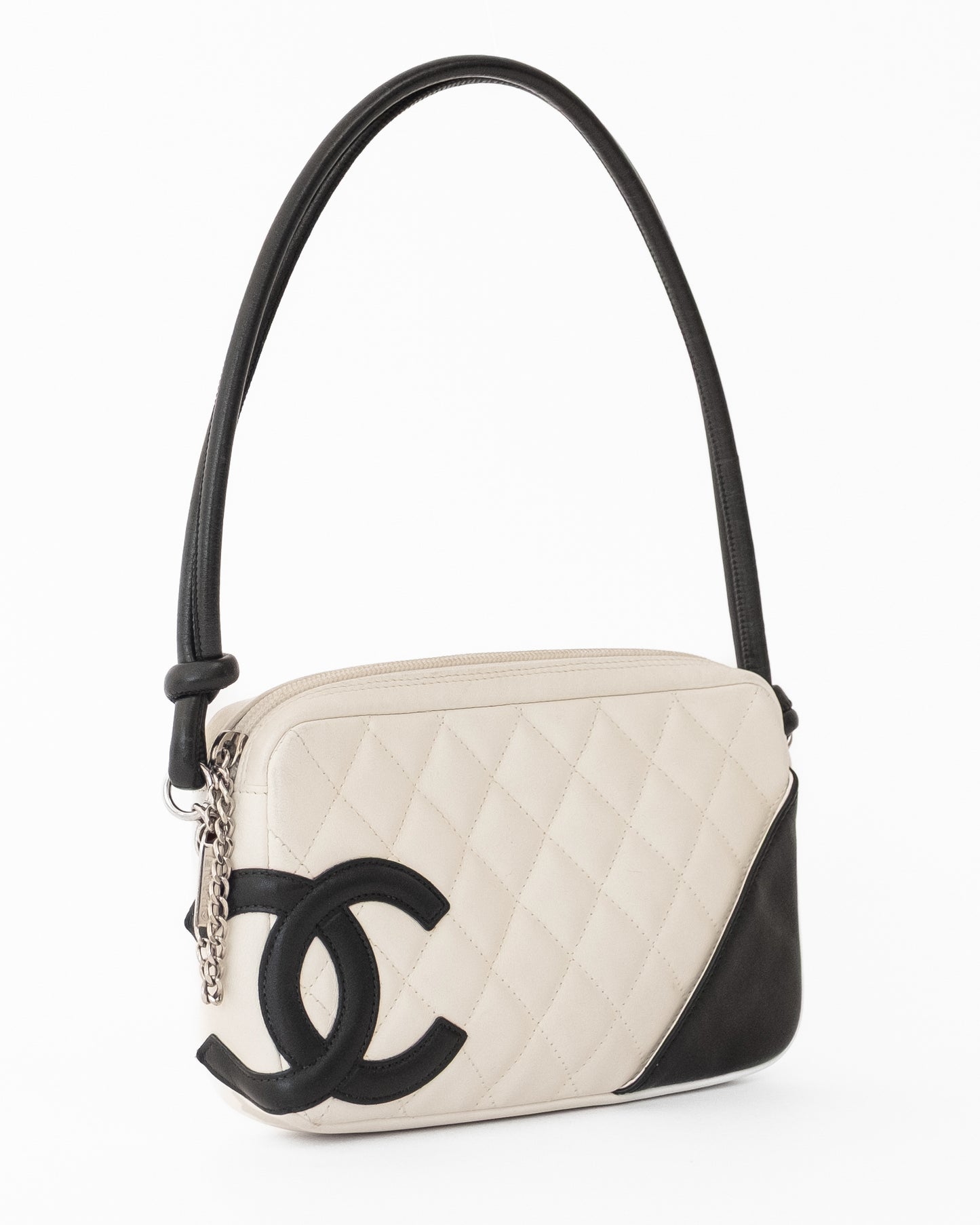 Chanel Cambon Quilted B/W Pochette
