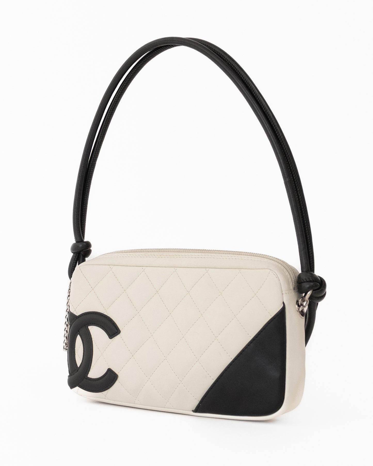 Chanel Cambon Quilted B/W Pochette