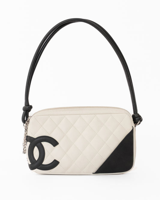 Chanel Cambon Quilted B/W Pochette