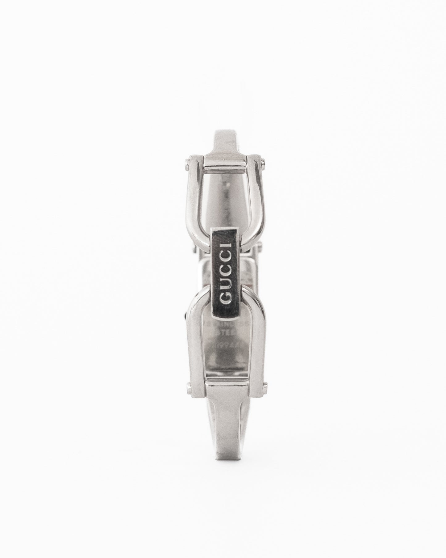 Gucci Silver Horsebit Pearl Watch