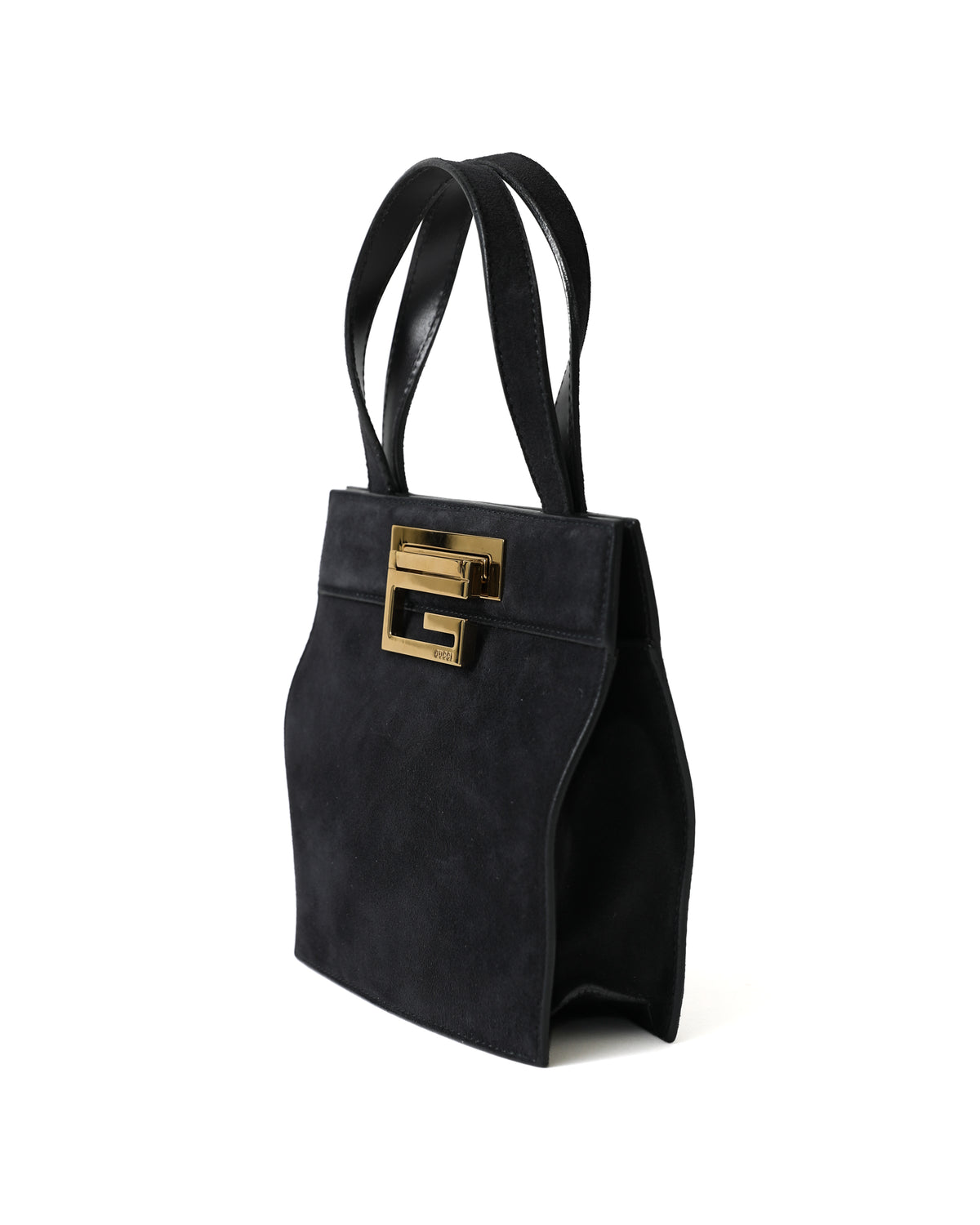 Gucci Black Suede Square G Bag