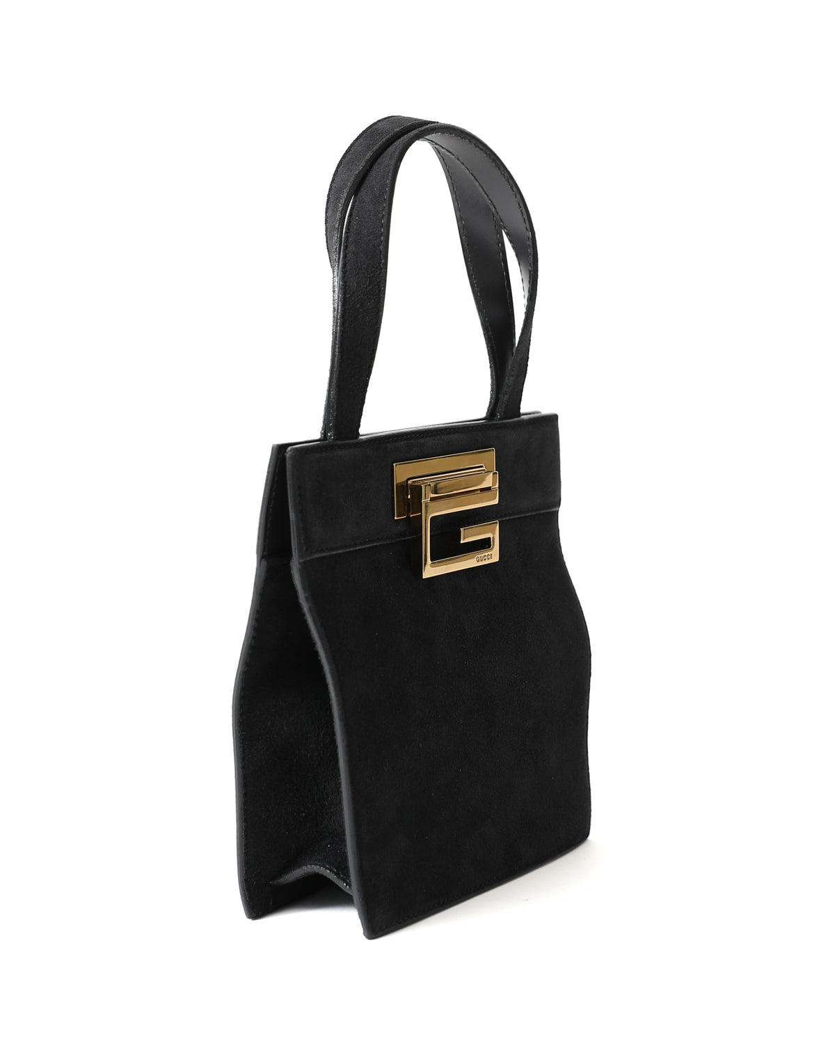 Gucci Black Suede Square G Bag