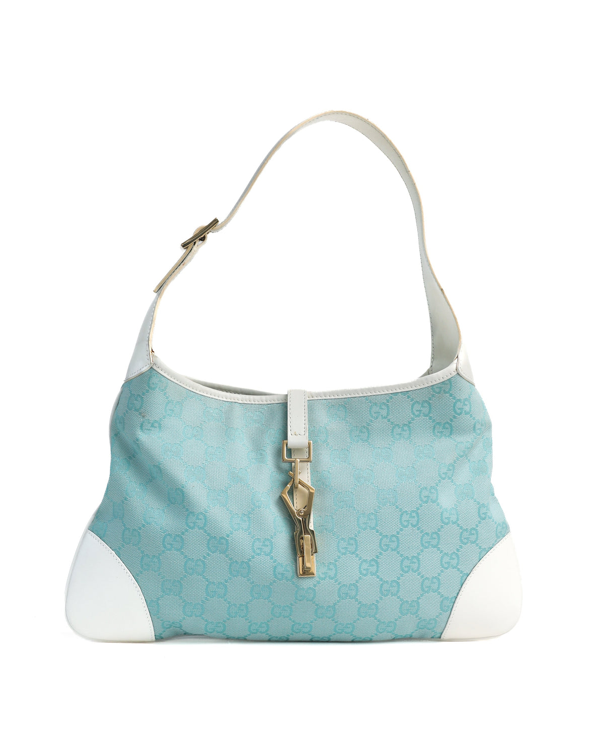 Gucci Blue Jackie Monogram Bag