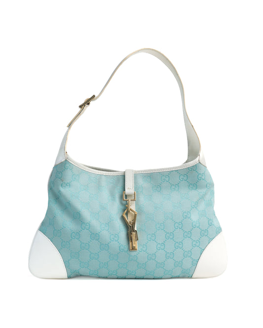 Gucci Blue Jackie Monogram Bag