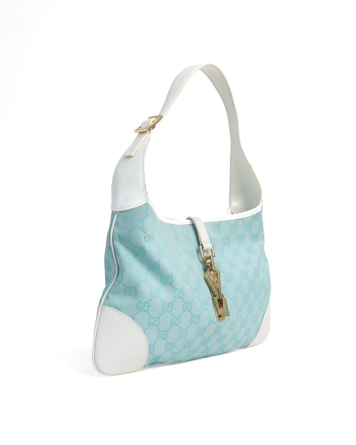 Gucci Blue Jackie Monogram Bag