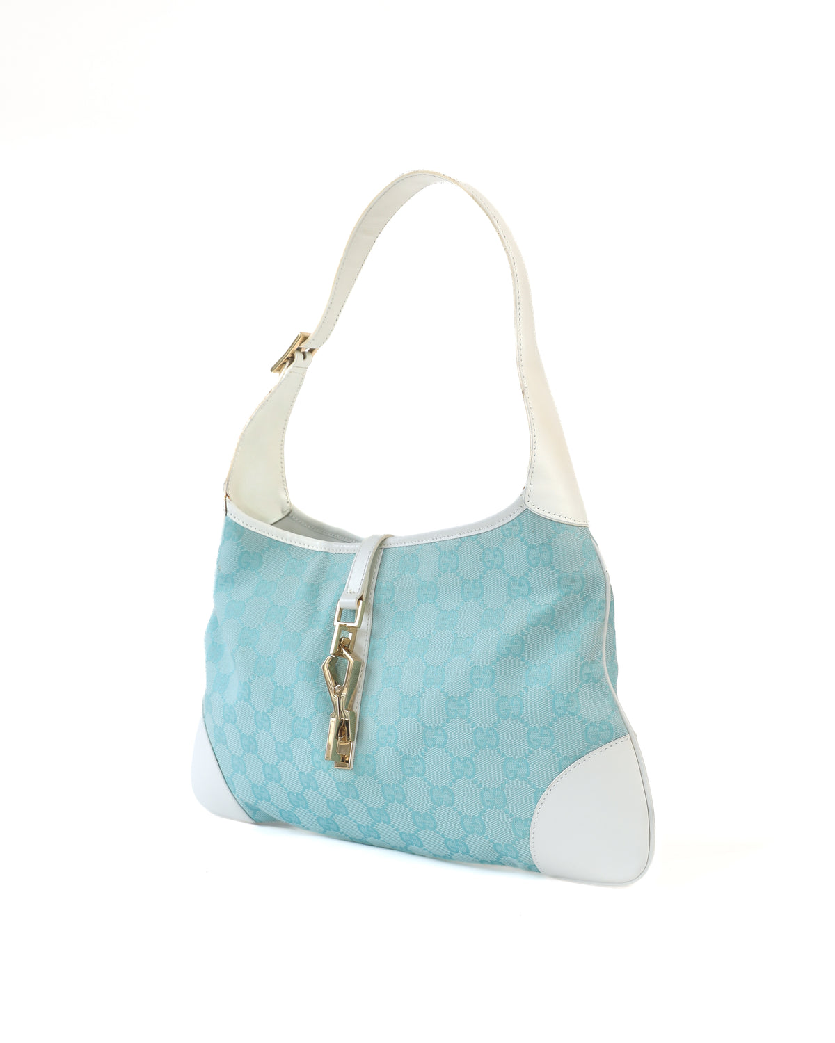 Gucci Blue Jackie Monogram Bag