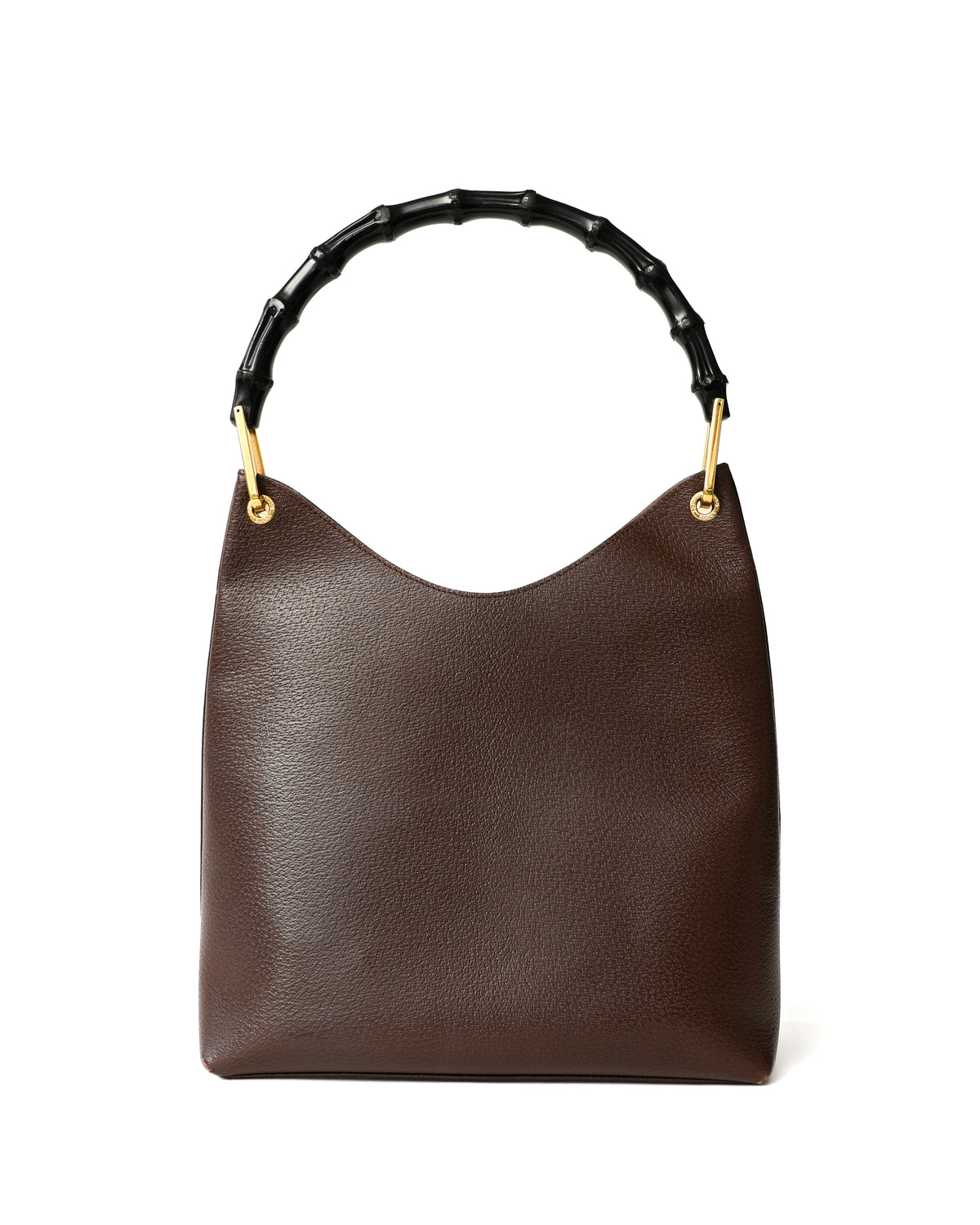 Gucci Brown Bamboo Leather Hobo Bag