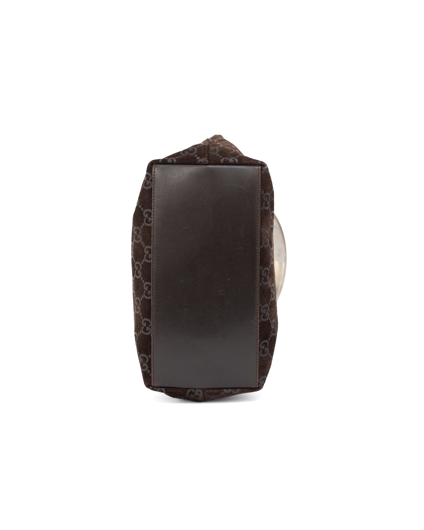 Gucci Metal Suede Brown Bag