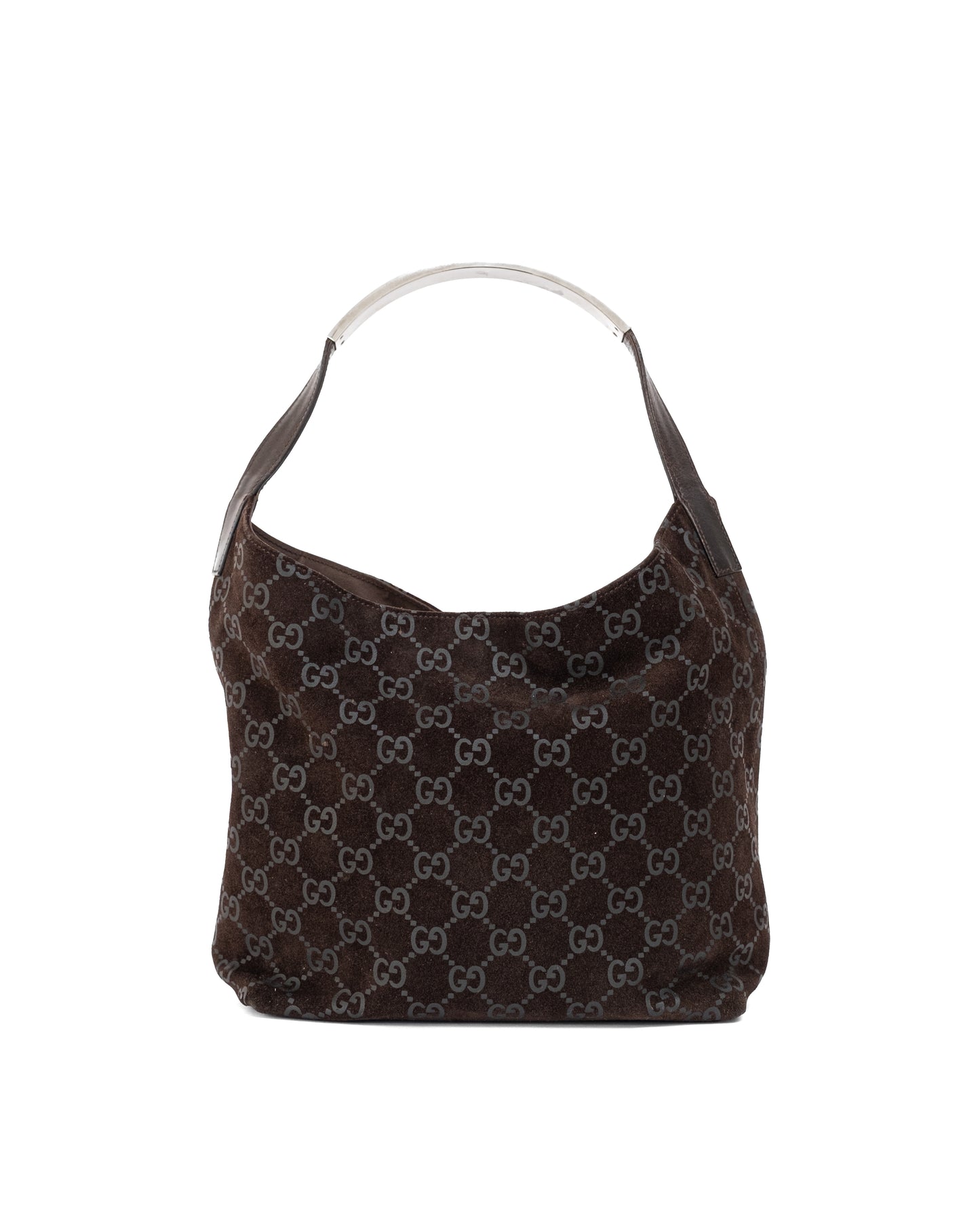 Gucci Metal Suede Brown Bag